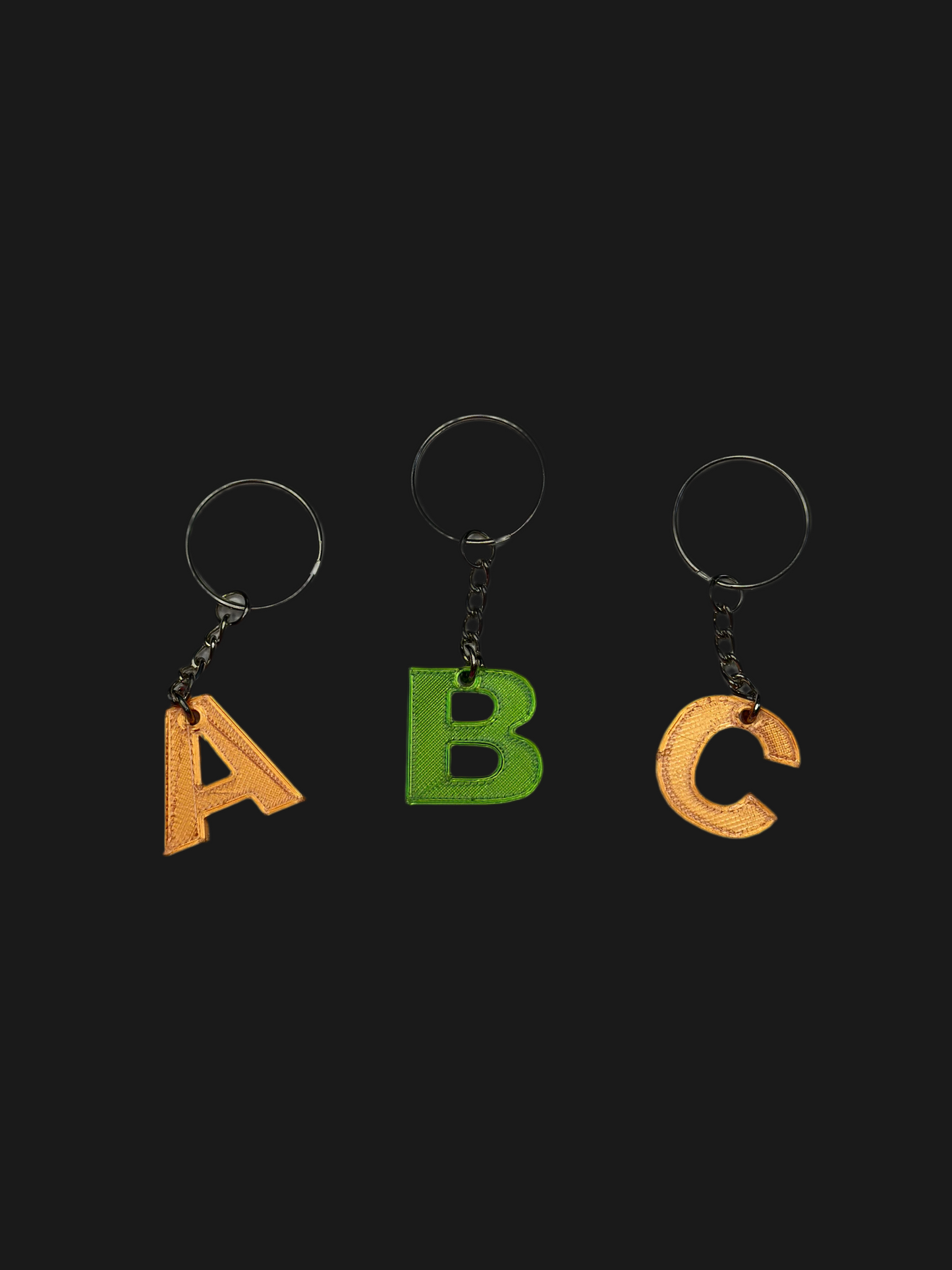 Alphabetical Letter Keychain
