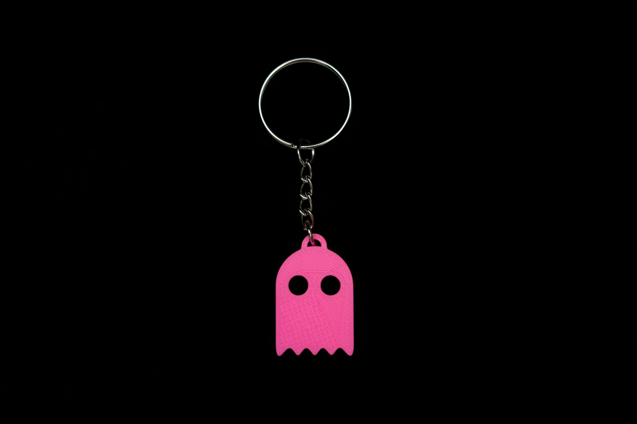 PAC-MAN Ghost Keychain